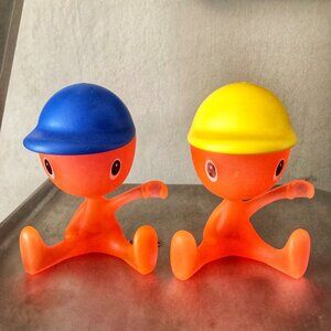 Alessi Cico Italy Set of Two Egg Cup Holder by Stefano Giovannoni No Spoons Used